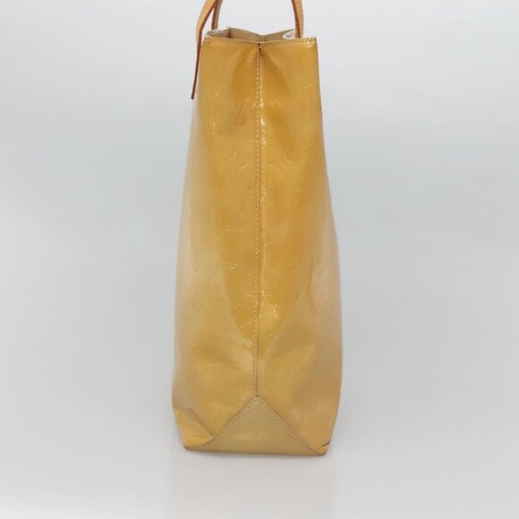 LOUIS VUITTON Monogram Vernis Reade MM Hand Bag Beige LV Auth - Picture 4 of 16